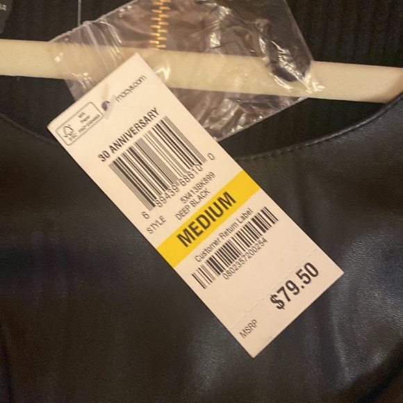 New INC Concepts with tags faux leather tank - Picture 6 of 6